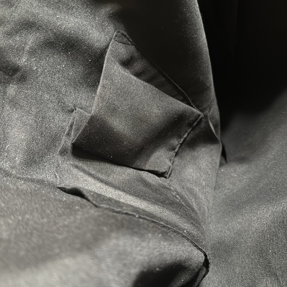 Soft Surroundings Blue and Cream Patterned Wool Tote Bag - Picture 6 of 7